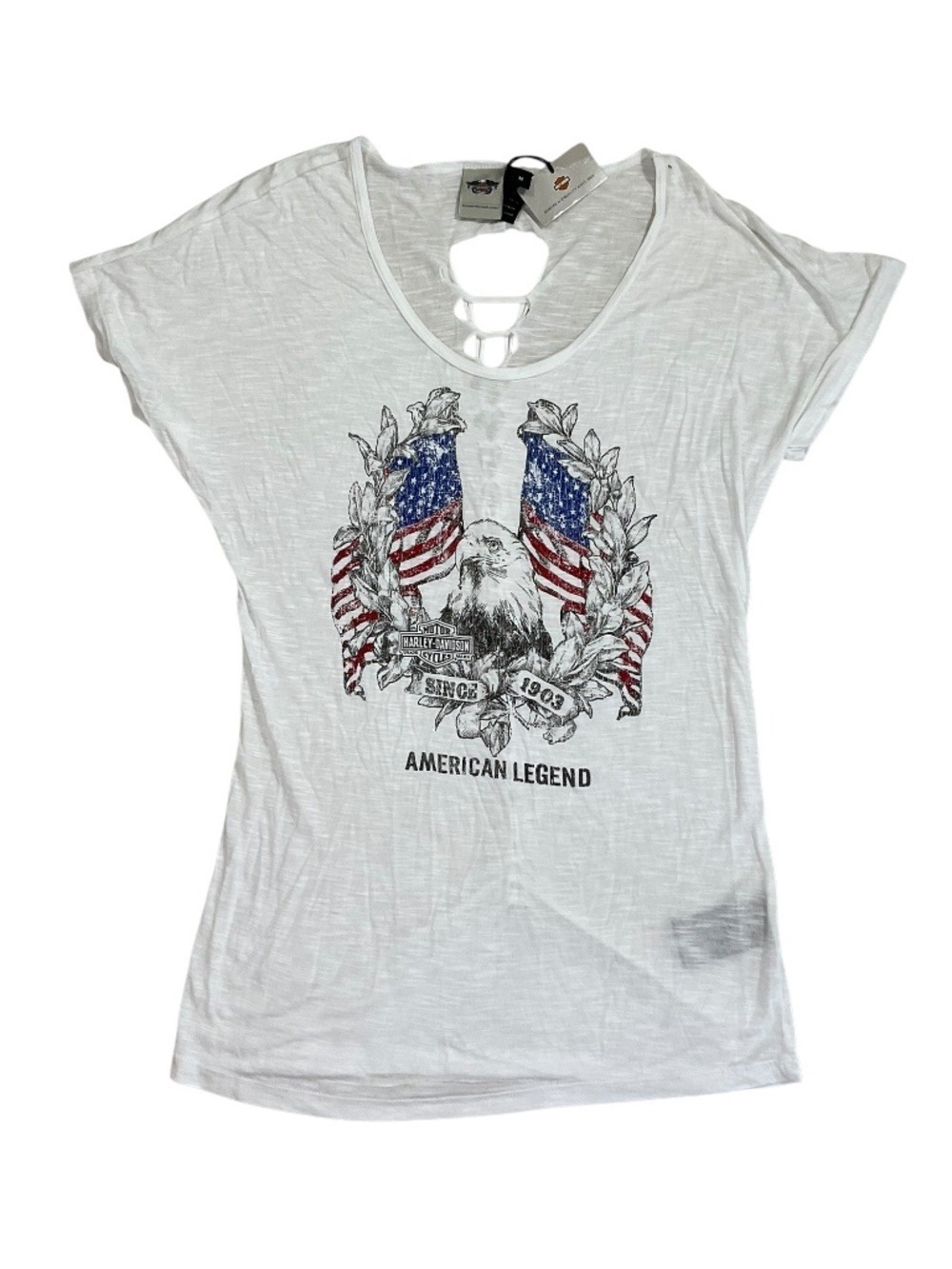 Harley Davidson American Legend Tee NWT Medium made in USA -Flaw